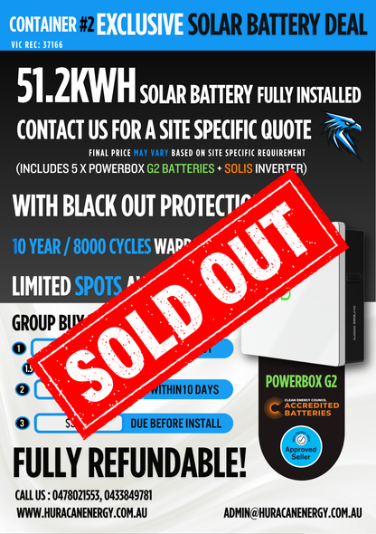 Home Solar Battery Group Buy - Secure a Spot! (Round 2 Melbourne Metro Only)