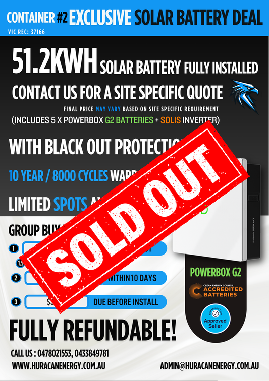 Home Solar Battery Group Buy - Secure a Spot! (Round 2 Melbourne Metro Only)